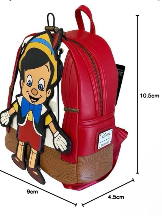Pinocchio Appliqué Disney Loungedly Mini Backpack main image 5